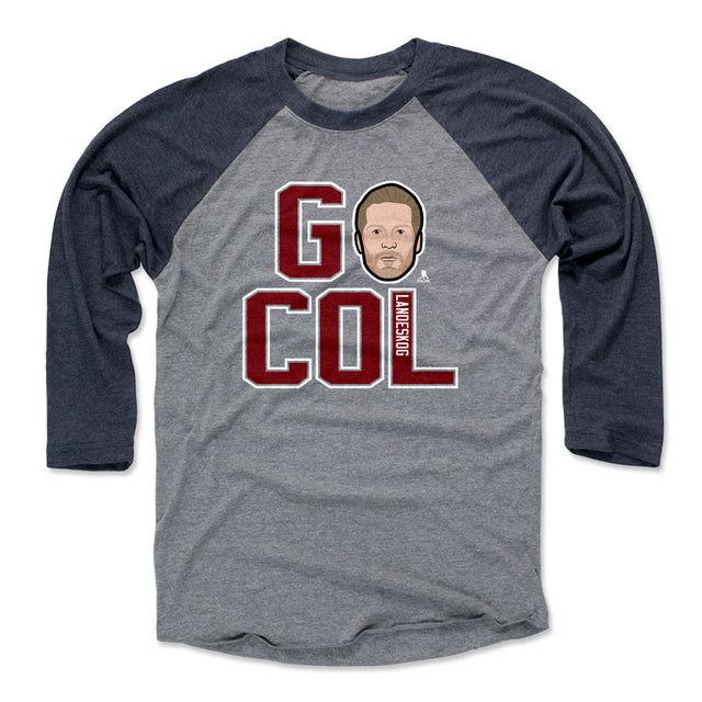 Gabriel Landeskog Men's Baseball T-Shirt | 500 LEVEL