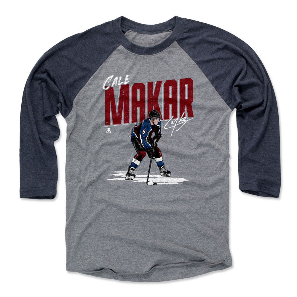 Colorado Avalanche Cale Makar Men's Crewneck Sweatshirt - Heather Gray - Colorado | 500 Level
