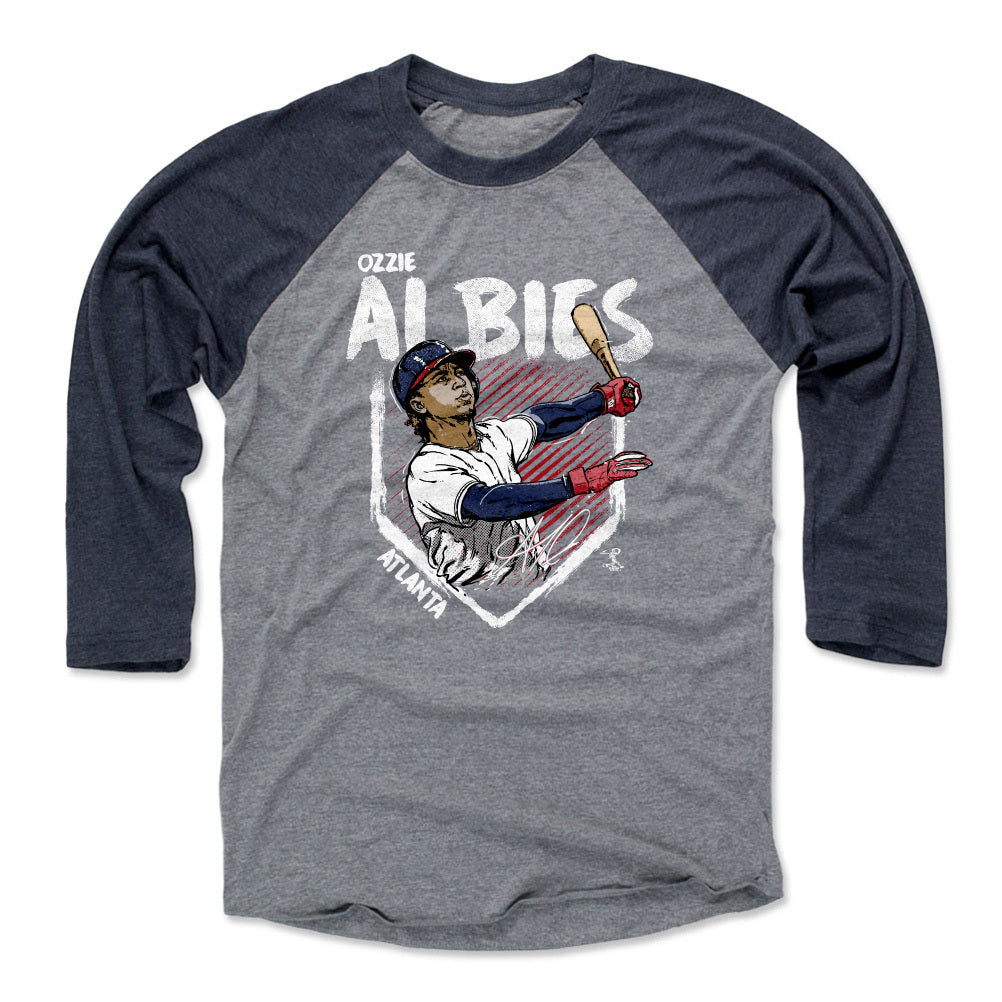 Ozzie Albies Men&#39;s Baseball T-Shirt | 500 LEVEL