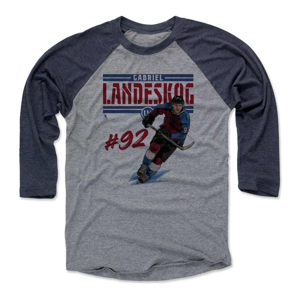 Gabriel Landeskog Men's Baseball T-Shirt | 500 LEVEL