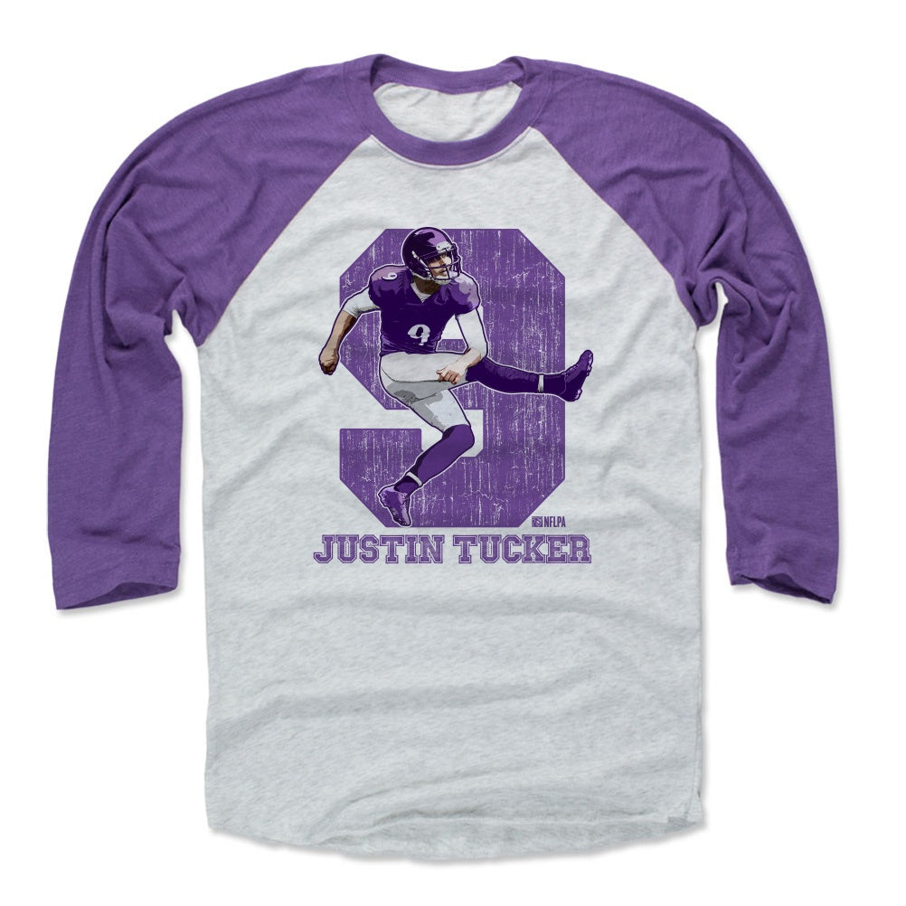 Justin Tucker Men&#39;s Baseball T-Shirt | 500 LEVEL