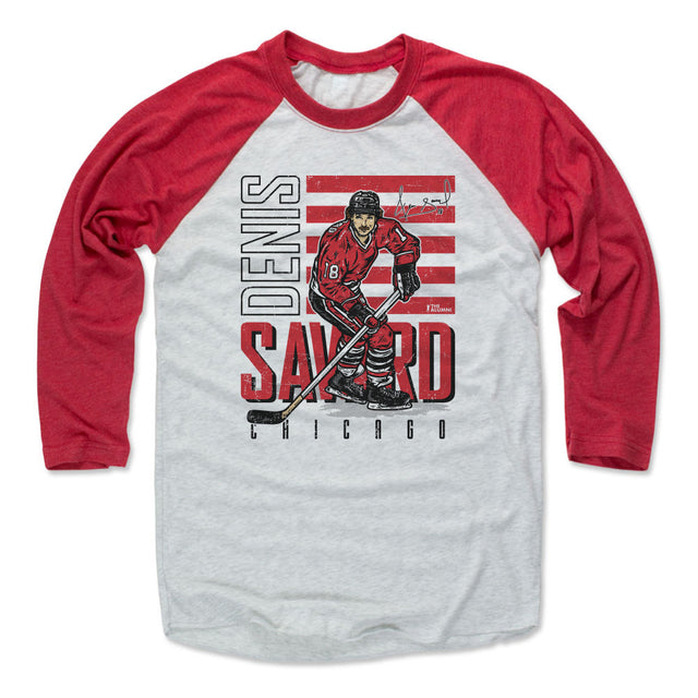 Denis Savard Men's Baseball T-Shirt | 500 LEVEL