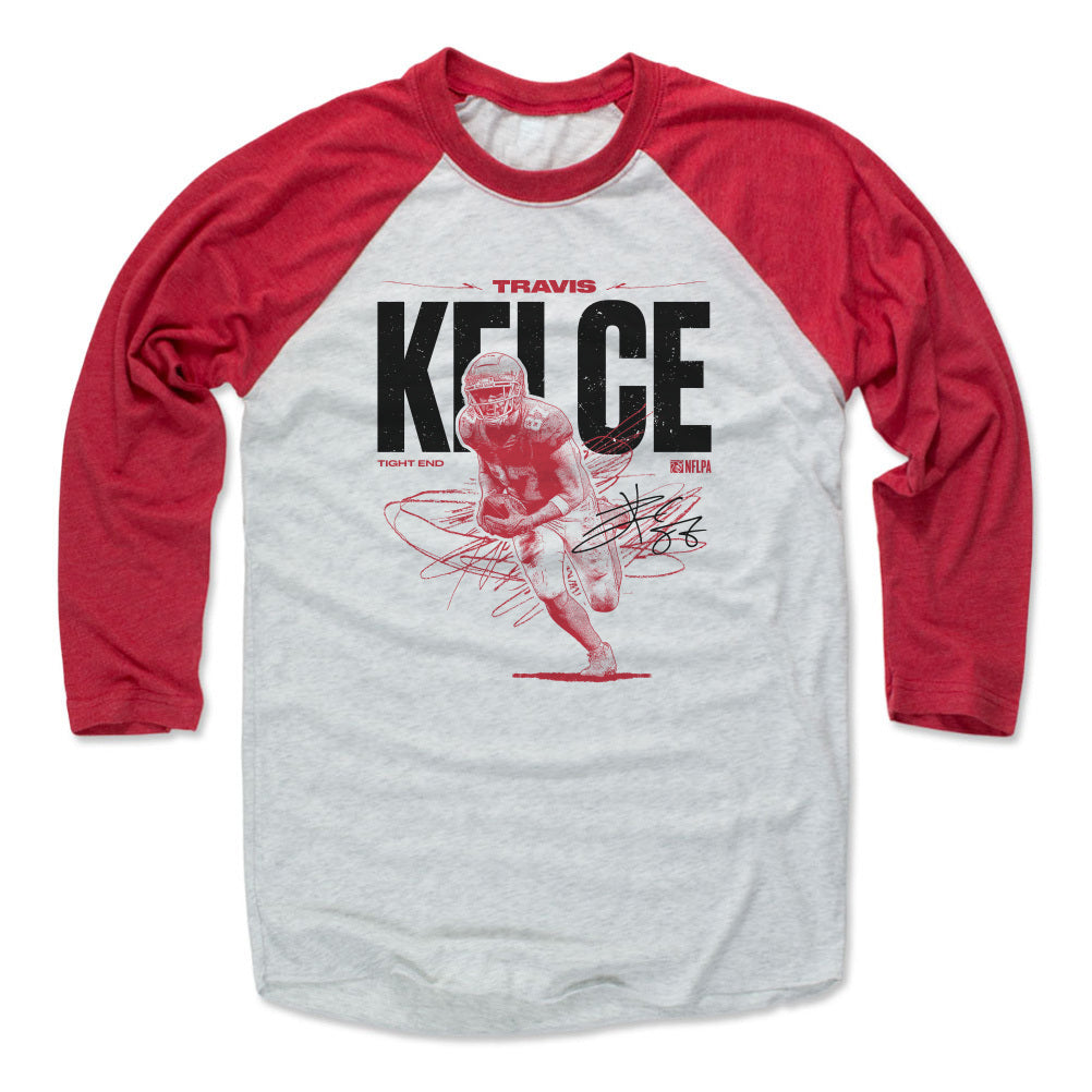 Travis Kelce Men's Baseball T-Shirt | 500 LEVEL