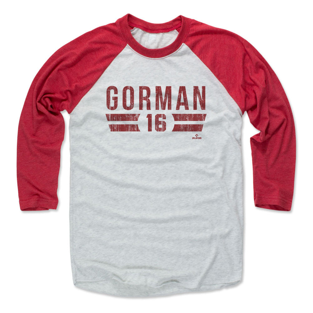 Nolan Gorman Men&#39;s Baseball T-Shirt | 500 LEVEL