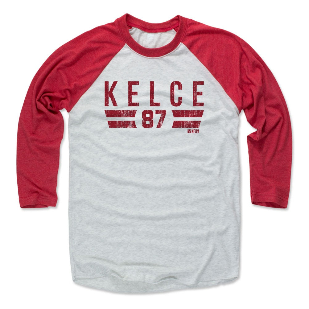 Travis Kelce Men&#39;s Baseball T-Shirt | 500 LEVEL