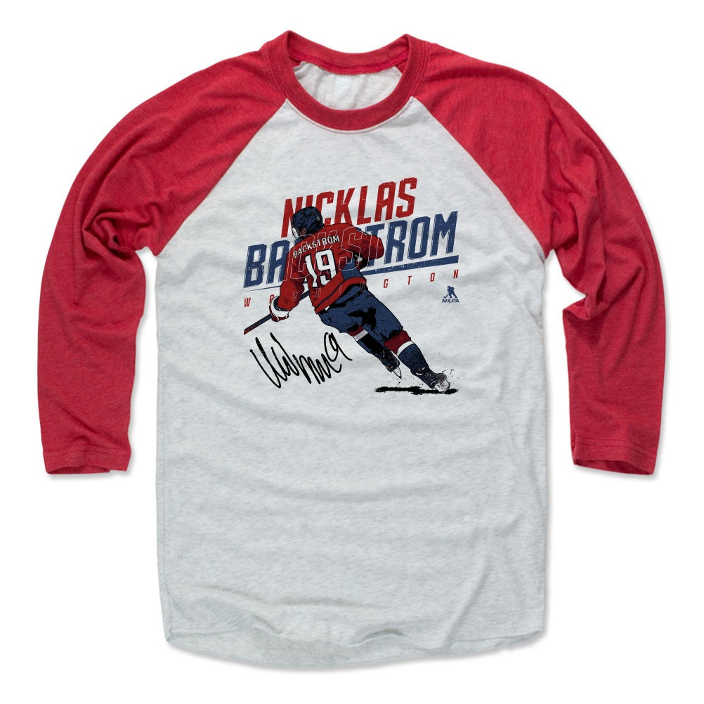 Nicklas Backstrom Men's Baseball T-Shirt | 500 LEVEL