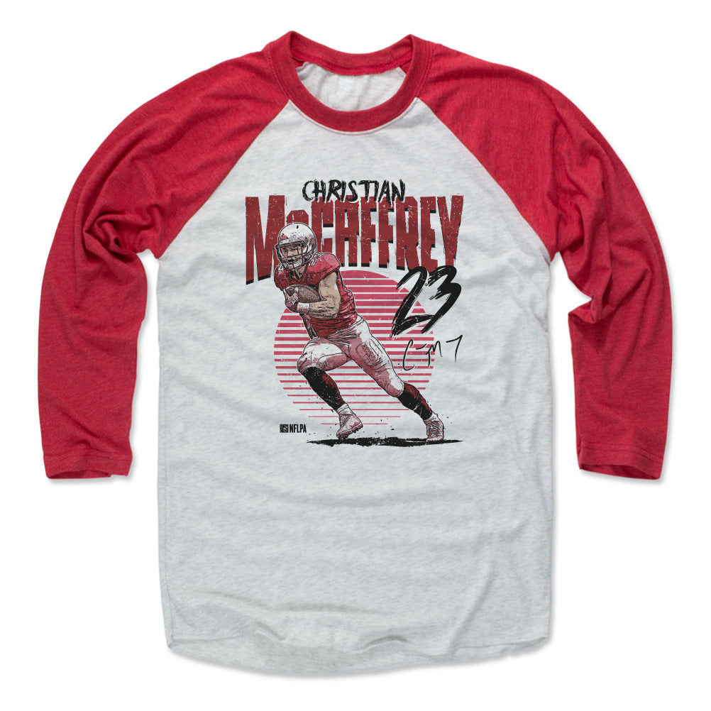 Christian McCaffrey Men's Baseball T-Shirt | 500 LEVEL