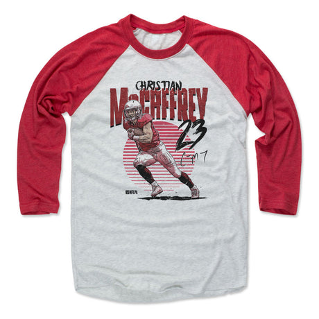 Christian McCaffrey Men's Baseball T-Shirt | 500 LEVEL