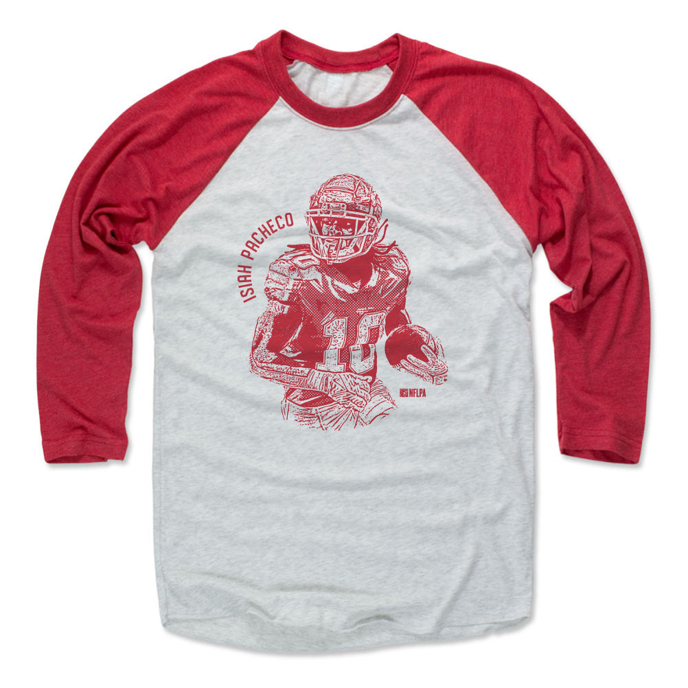 Isiah Pacheco Men's Baseball T-Shirt | 500 LEVEL