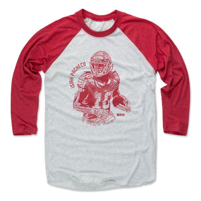 Isiah Pacheco Men's Baseball T-Shirt | 500 LEVEL