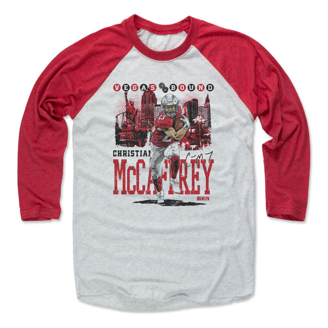 Christian McCaffrey Men's Baseball T-Shirt | 500 LEVEL