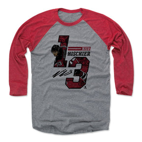 Nico Hischier Men's Baseball T-Shirt | 500 LEVEL