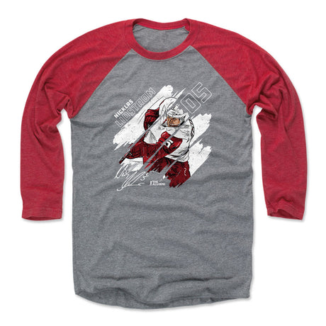 Nicklas Lidstrom Men's Baseball T-Shirt | 500 LEVEL