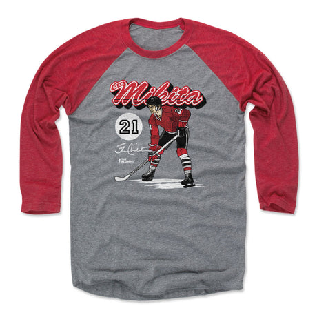Stan Mikita Men's Baseball T-Shirt | 500 LEVEL