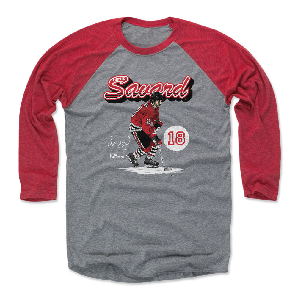 Denis Savard Men's Baseball T-Shirt | 500 LEVEL