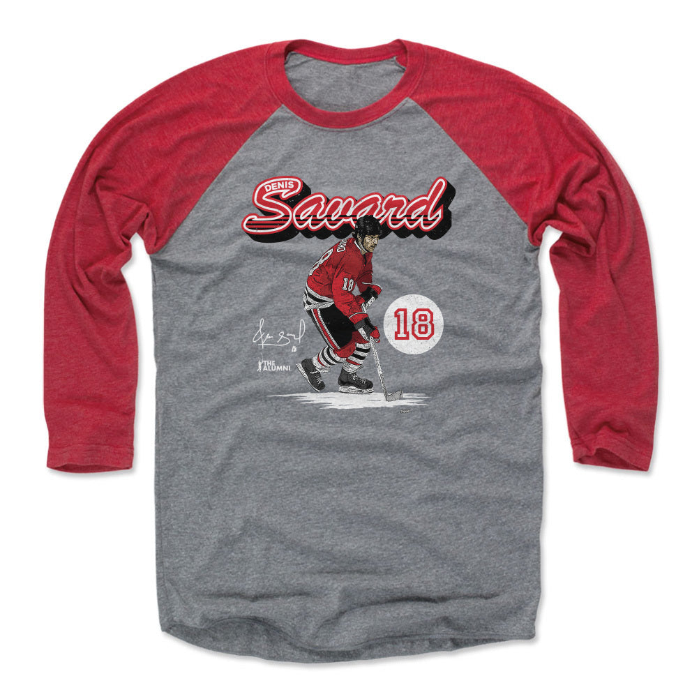 Denis Savard Men&#39;s Baseball T-Shirt | 500 LEVEL