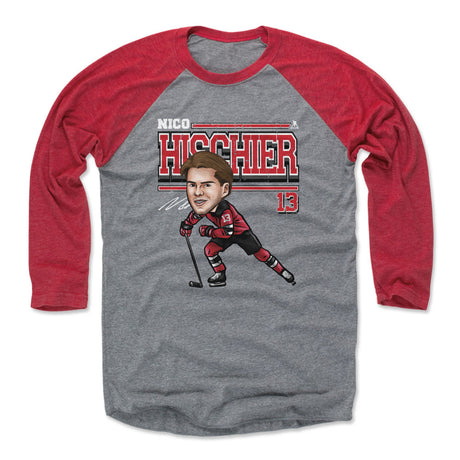 Nico Hischier Men's Baseball T-Shirt | 500 LEVEL