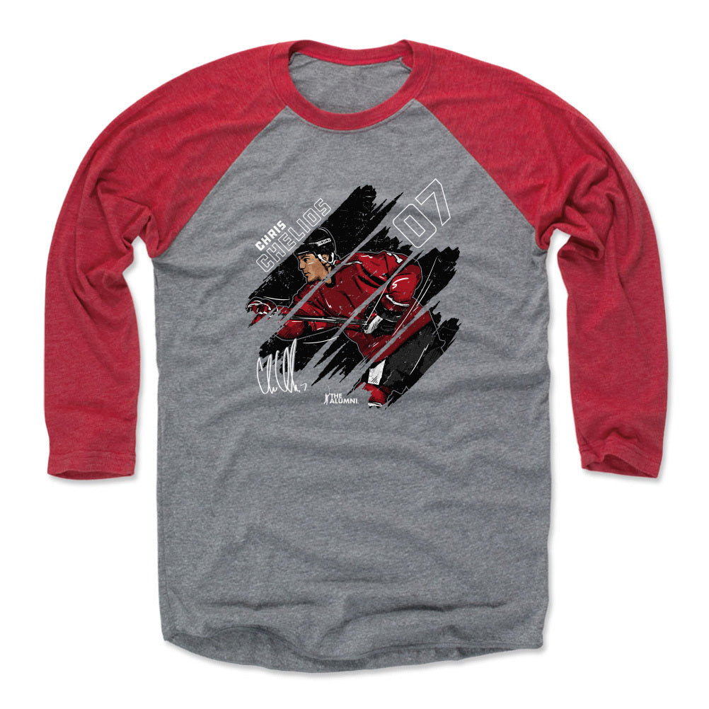 Chris Chelios Men&#39;s Baseball T-Shirt | 500 LEVEL