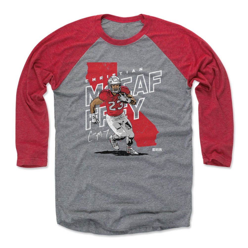 Christian McCaffrey Men's Baseball T-Shirt | 500 LEVEL