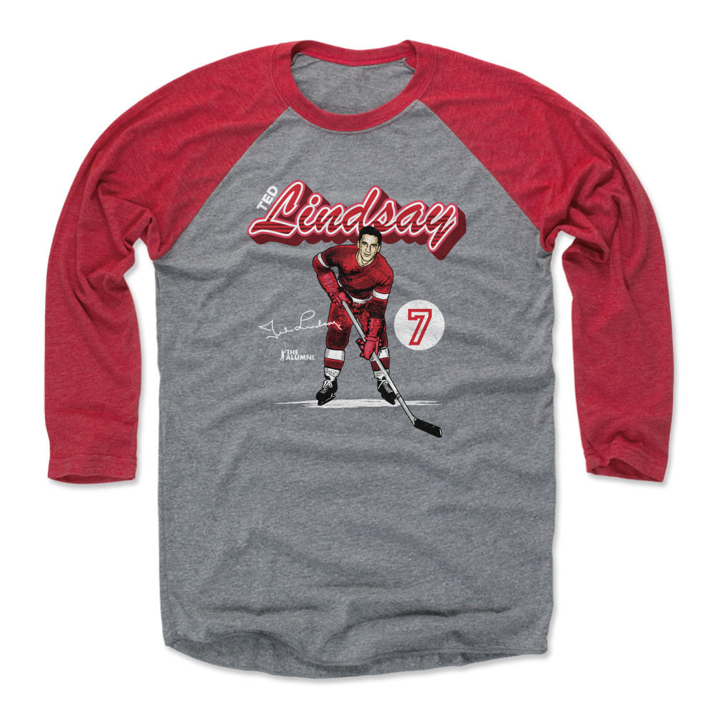 Ted Lindsay Men&#39;s Baseball T-Shirt | 500 LEVEL