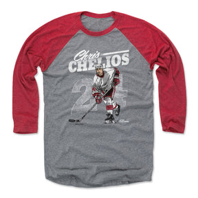 Chris Chelios Men's Baseball T-Shirt | 500 LEVEL