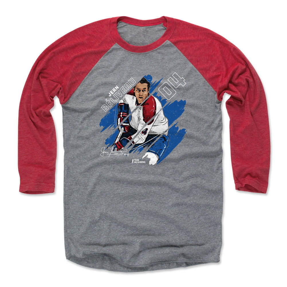 Jean Beliveau Men's Baseball T-Shirt | 500 LEVEL