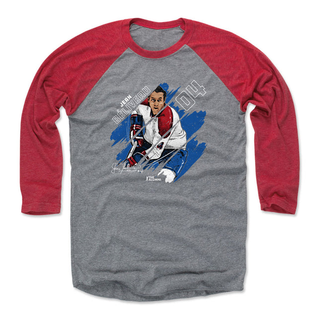 Jean Beliveau Men's Baseball T-Shirt | 500 LEVEL