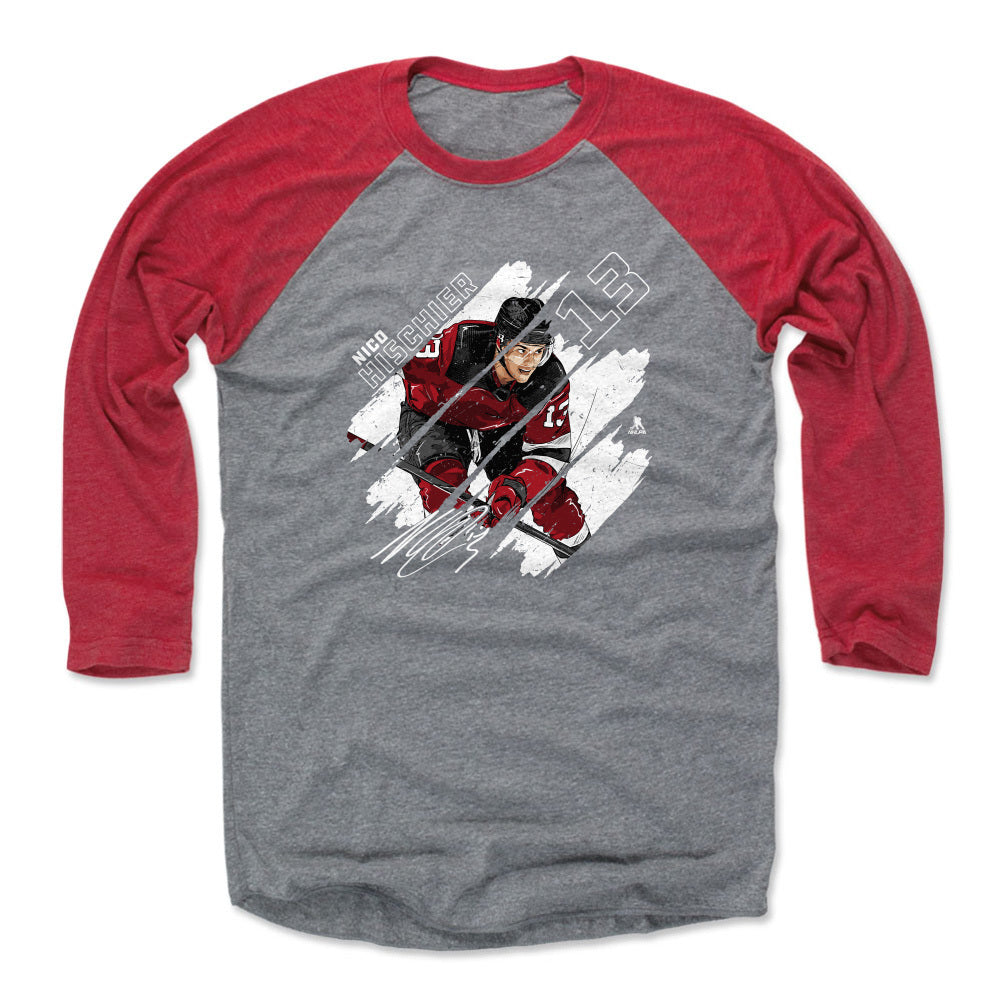 Nico Hischier Men's Baseball T-Shirt | 500 LEVEL