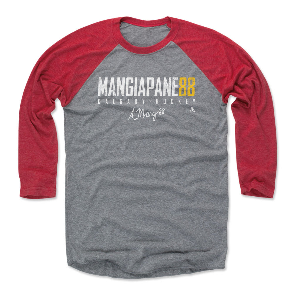 Andrew Mangiapane Men&#39;s Baseball T-Shirt | 500 LEVEL