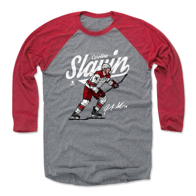 Jaccob Slavin Men's Baseball T-Shirt | 500 LEVEL