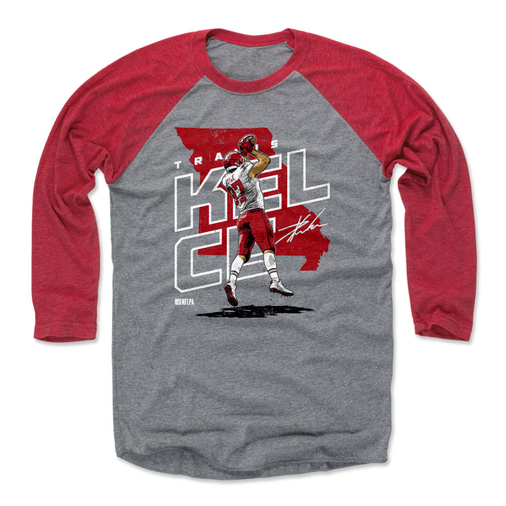 Travis Kelce Men&#39;s Baseball T-Shirt | 500 LEVEL