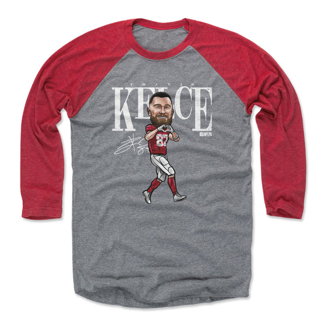 Travis Kelce Men's Baseball T-Shirt | 500 LEVEL
