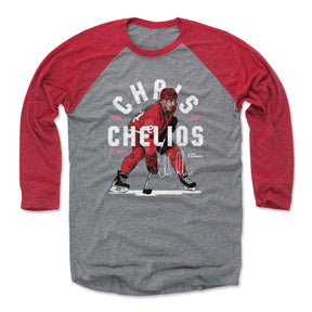 Chris Chelios Men's Baseball T-Shirt | 500 LEVEL