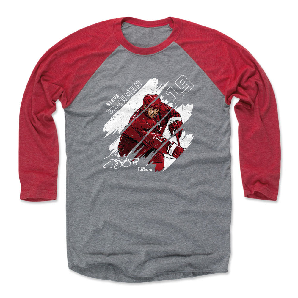 Steve Yzerman Men's Baseball T-Shirt | 500 LEVEL