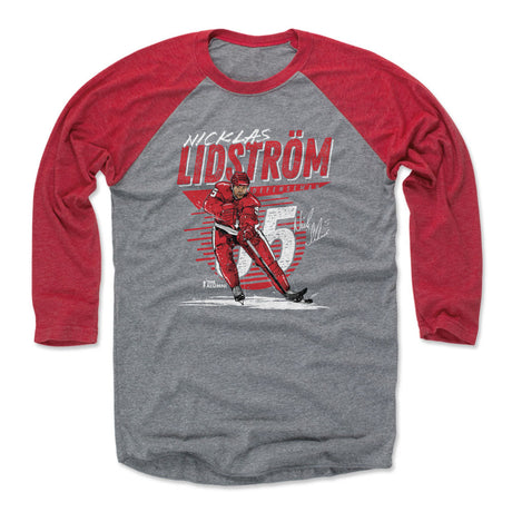 Nicklas Lidstrom Men's Baseball T-Shirt | 500 LEVEL