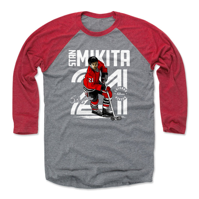 Stan Mikita Men's Baseball T-Shirt | 500 LEVEL