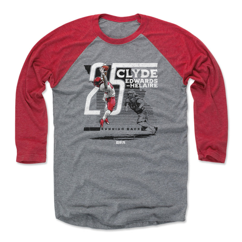 Clyde Edwards-Helaire Men&#39;s Baseball T-Shirt | 500 LEVEL
