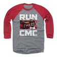 Christian McCaffrey Men's Baseball T-Shirt | 500 LEVEL