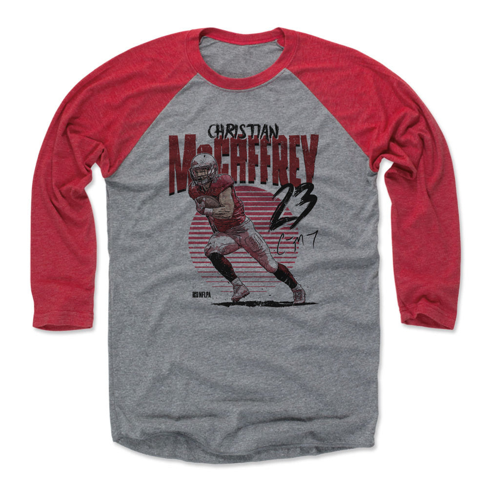Christian McCaffrey Men's Baseball T-Shirt | 500 LEVEL
