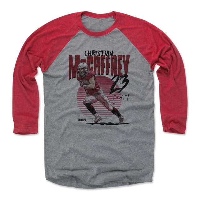 Christian McCaffrey Men's Baseball T-Shirt | 500 LEVEL