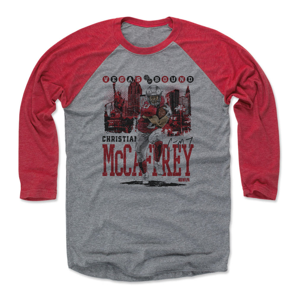 Christian McCaffrey Men's Baseball T-Shirt | 500 LEVEL