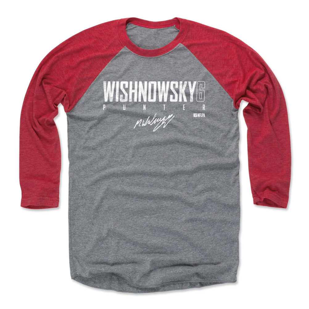Mitch Wishnowsky Men&#39;s Baseball T-Shirt | 500 LEVEL