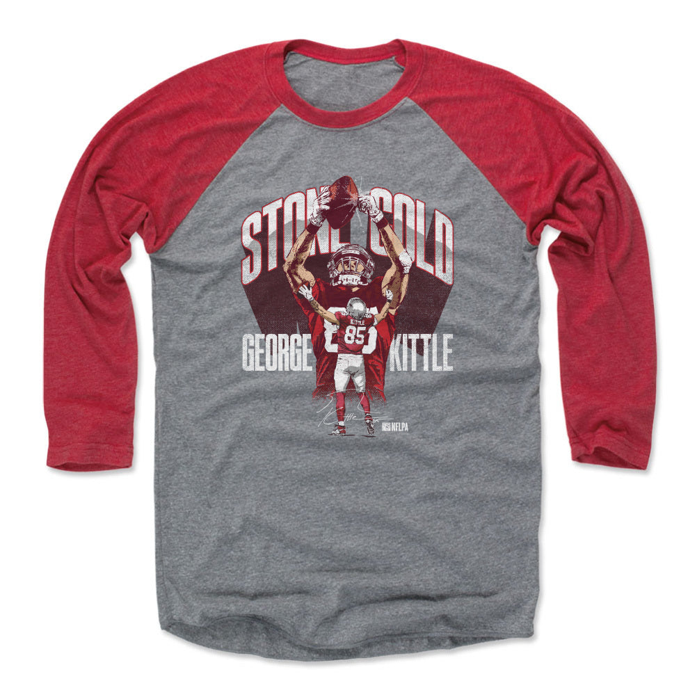 George Kittle Men&#39;s Baseball T-Shirt | 500 LEVEL