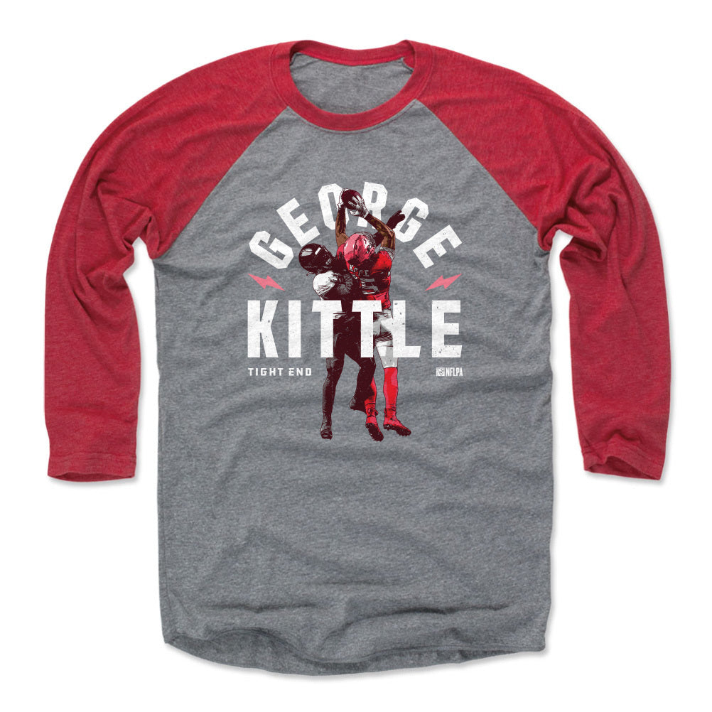 George Kittle Men&#39;s Baseball T-Shirt | 500 LEVEL
