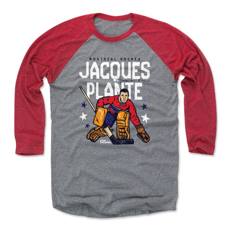 Jacques Plante Men's Baseball T-Shirt | 500 LEVEL