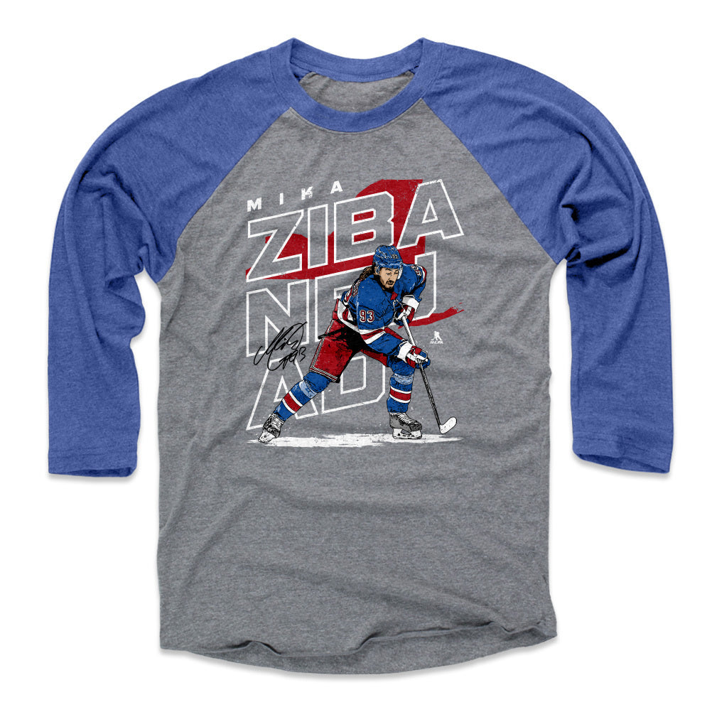 Mika Zibanejad Men&#39;s Baseball T-Shirt | 500 LEVEL