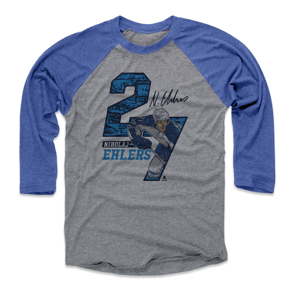 Nikolaj Ehlers Men&#39;s Baseball T-Shirt | 500 LEVEL