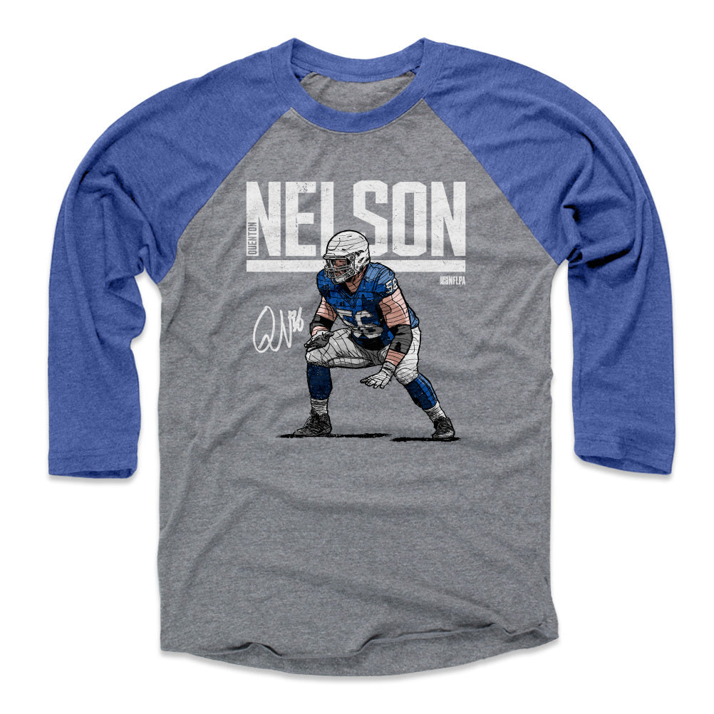 Quenton Nelson Men&#39;s Baseball T-Shirt | 500 LEVEL
