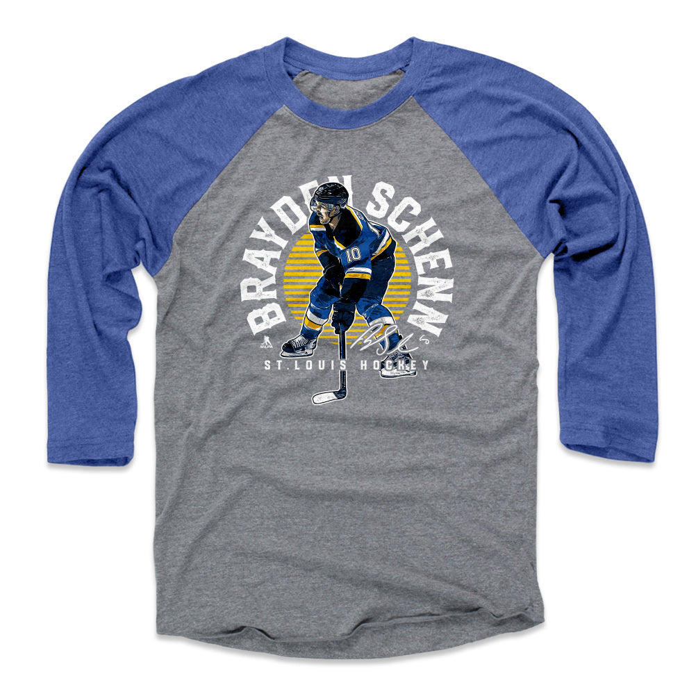Brayden Schenn Baseball Tee Shirt, St. Louis Hockey Men's Baseball T-Shirt