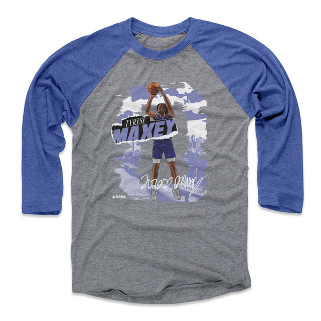 Tyrese Maxey Men's Baseball T-Shirt | 500 LEVEL